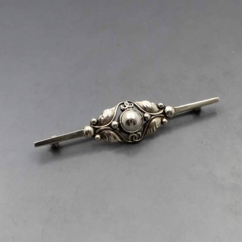 Georg Jensen Silver Floral Brooch #224B